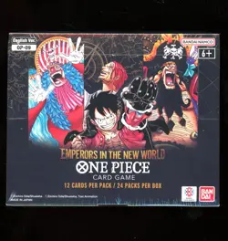 ONE PIECE EMPERORS IN THE NEW WORLD ENGLISH BOOSTER BOX OP-09 Mint New Sealed - Image 1