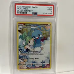 2022 Pokemon Altaria TG11/TG30 Silver Tempest Ultra Rare Holo Full Art PSA 9 - Image 1