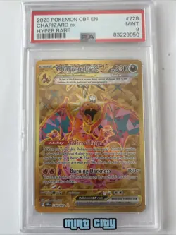 2023 POKEMON OBF EN OBSIDIAN FLAMES HYPER RARE #228 CHARIZARD EX PSA 9 MINT - Image 2