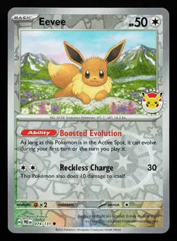 Eevee 074/131 Promo Reverse Holo Pokemon Day 2025 Pokemon Card - Image 1