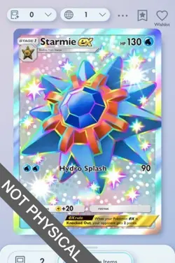 Pokemon TCG Pocket - Starmie EX Shiny 2⭐, Celestial Guardians, English - Image 1