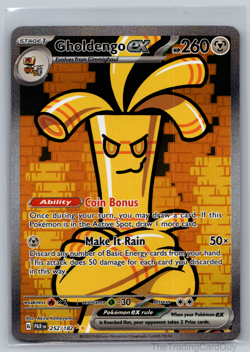 Gholdengo ex 252/182 Special Illustration Rare Paradox Rift Pokemon Card NM - Image 1
