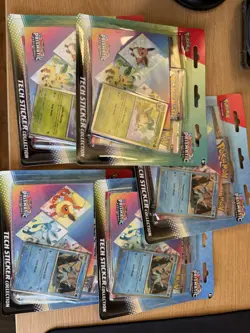 🔥Lot of 5 Pokemon TCG Prismatic Evolutions Tech Sticker Collection New Sealed🔥 - Image 1