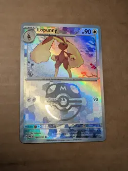 2025 Pokemon TCG LOPUNNY SV Prismatic Evolutions Master Ball Holo 084/131 - Image 1