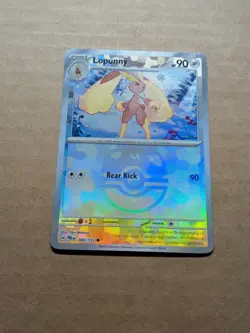 2025 Pokemon TCG LOPUNNY SV Prismatic Evolutions Master Ball Holo 084/131 - Image 2