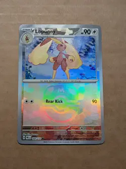 2025 Pokemon TCG LOPUNNY SV Prismatic Evolutions Master Ball Holo 084/131 - Image 4