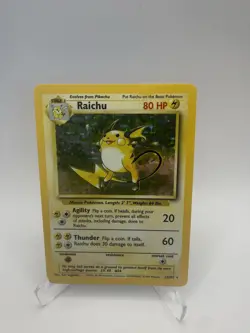 Pokemon TCG - Raichu 14/102 Base Set Holo Rare WOTC 1999 Vintage WoTC - Image 1