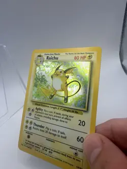 Pokemon TCG - Raichu 14/102 Base Set Holo Rare WOTC 1999 Vintage WoTC - Image 2