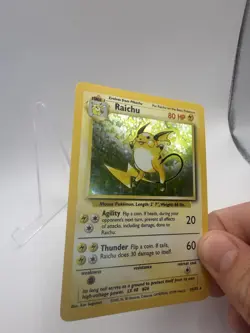 Pokemon TCG - Raichu 14/102 Base Set Holo Rare WOTC 1999 Vintage WoTC - Image 3