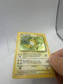 Pokemon TCG - Raichu 14/102 Base Set Holo Rare WOTC 1999 Vintage WoTC - Image 4