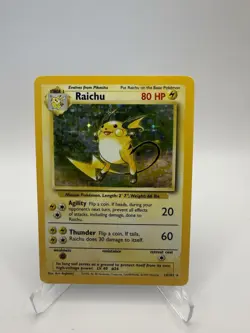 Pokemon TCG - Raichu 14/102 Base Set Holo Rare WOTC 1999 Vintage WoTC - Image 1