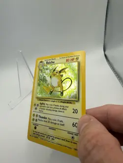 Pokemon TCG - Raichu 14/102 Base Set Holo Rare WOTC 1999 Vintage WoTC - Image 2