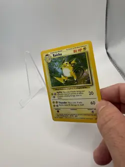 Pokemon TCG - Raichu 14/102 Base Set Holo Rare WOTC 1999 Vintage WoTC - Image 5
