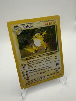 Pokemon TCG - Raichu 14/102 Base Set Holo Rare WOTC 1999 Vintage WoTC - Image 2