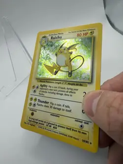 Pokemon TCG - Raichu 14/102 Base Set Holo Rare WOTC 1999 Vintage WoTC - Image 4
