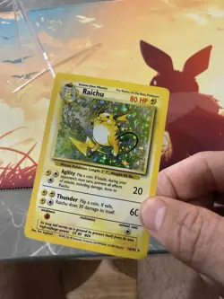 Pokemon TCG - Raichu 14/102 Base Set Holo Rare WOTC 1999 Vintage WoTC - Image 5