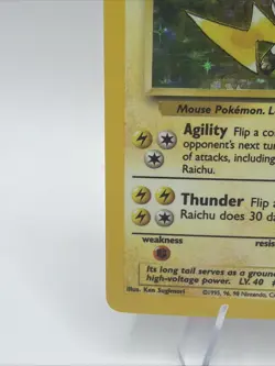 Pokemon TCG - Raichu 14/102 Base Set Holo Rare WOTC 1999 Vintage WoTC LP - Image 4