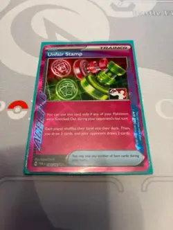 165/167 Unfair Stamp - Prize Pack Series 6 Pokemon TCG Play Stamped Ace Spec - Image 1