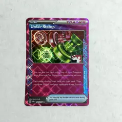 165/167 Unfair Stamp - Prize Pack Series 6 Pokemon TCG Play Stamped Ace Spec - Image 1
