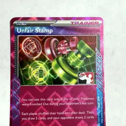 165/167 Unfair Stamp - Prize Pack Series 6 Pokemon TCG Play Stamped Ace Spec - Image 2