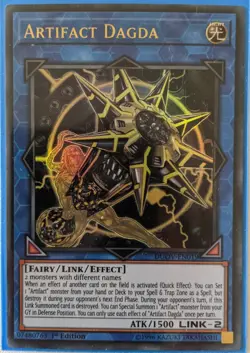 YuGiOh Artifact Dagda Ultra Rare 1st Edition DUOV-EN019 NM - Image 1