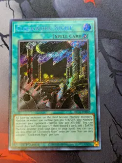 Yugioh Clockwork Night BLCR-EN007 Secret Rare 1st Ed NM - Image 1