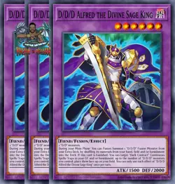 Yugioh! 3x D/D/D Alfred the Divine Sage King BPRO-EN033 Common 1st Ed NM - Image 1
