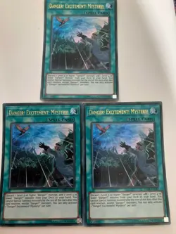 Yugioh Danger! Excitement! Mystery! DANE-EN083 1st Edition NM x3 Play Set - Image 1