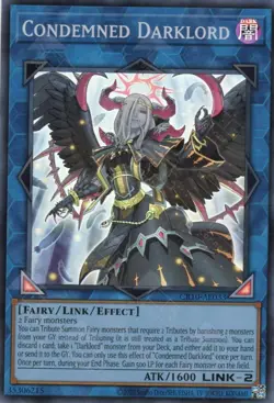 Yugioh Asian-English Condemned Darklord CR10-AE033 Super Rare - Image 1
