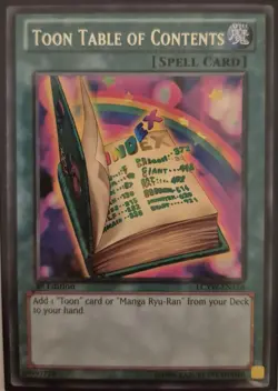 YuGiOh Toon Table of Contents Rare 1st Edition LCYW-EN116/DPBC-EN047 - Image 1