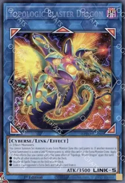 Topologic Blaster Dragon Burst Protocol PRESALE 2/6 Secret Rare Yu-Gi-Oh! BPRO - Image 1