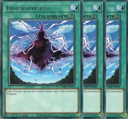 yugioh 3x Dimensionsriss CRBR-DE030 Rare 1Auflage Deutsch - Image 1