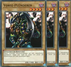 yugioh 3x Vorse-Plunderer YSKR-DE010 COMMON DEUTSCH - Image 1
