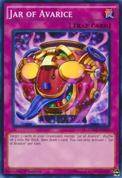 1x (NM) Jar of Avarice - LDK2-ENK38 - Common - 1st Edition YuGiOh - Image 1