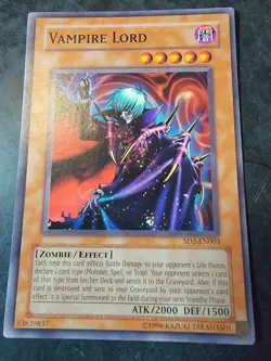 Yugioh Vampire Lord SD2-EN003 Common Unlimited - Image 1