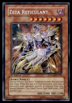 Yu-Gi-Oh! Zeta Reticulant #CRMS-EN094 1st Edition Light Play - Image 1