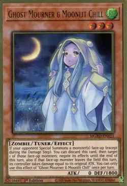 Ghost Mourner & Moonlit Chill - MGED-EN023 - Premium Gold Rare - Yugioh - Image 1