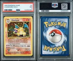 PSA 7 Near Mint 1999 Charizard Base Set Unlimited Holo Rare Pokemon Card #4 - Image 3