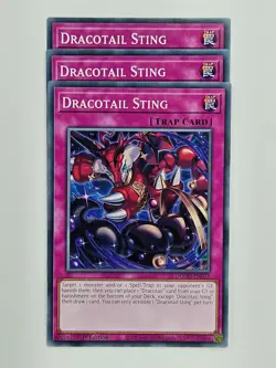 Yu Gi Oh - 3x DOOD-EN077 Dracotail Sting - Common - Image 1