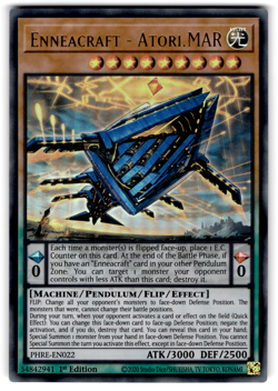 YUGIOH ENNEACRAFT - ATORI.MAR ULTRA RARE NEAR MINT PHRE-EN022 - Image 1