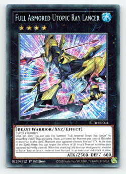 Full Armored Utopic Ray Lancer - BLTR-EN003 - Secret Rare - 1st Edition - Yugioh - Image 1