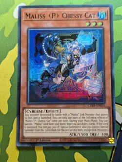 Maliss P Chessy Cat CRBR-EN016 Super Rare 1st Edition YuGiOh TCG Card - Image 1