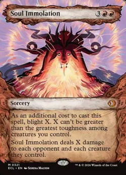 Soul Immolation 321 NM Showcase Lorwyn Eclipsed MTG - Image 1