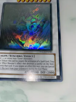 Yu-Gi-Oh! Card Stardust Dragon TDGS-EN040 Unlimited Ghost Rare 2500 2000 Holo - Image 3
