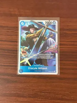 One Piece Emperors in the New World OP09-048 Character Dracule Mihawk halo - Image 1