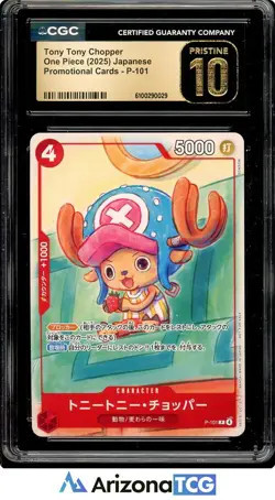 One Piece 2025 Tony Tony Chopper P-101 Japanese Promo BLACK LABEL CGC 10 - Image 1