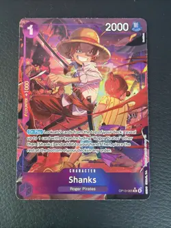 One Piece - Shanks (Alt Art) OP13-065 R - Carrying on His Will English NM - Image 1