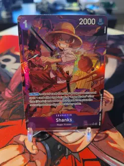 One Piece Shanks (Alt Art) OP13-065 R Carrying on His Will English - Image 1