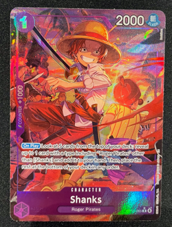 One Piece Shanks (Alt Art) OP13-065 R Carrying On His Will NM - Image 1