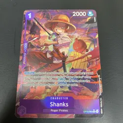 One Piece - Shanks (Alt Art) OP13-065 R - Carrying on His Will English NM X1 - Image 1